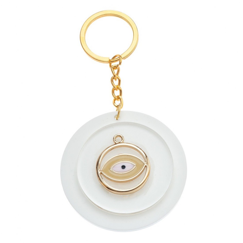 Μπρελόκ Plexiglass με μεταλλικό στοιχείο 