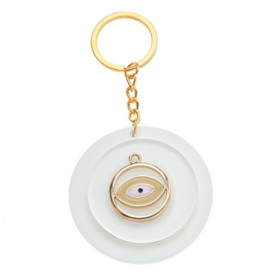 Μπρελόκ Plexiglass με μεταλλικό στοιχείο