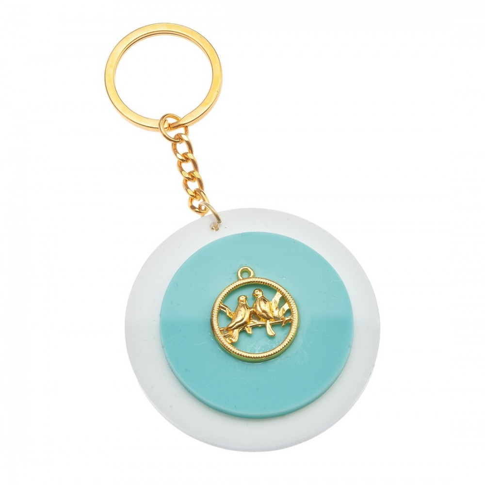 Μπρελόκ Plexiglass με μεταλλικό στοιχείο 