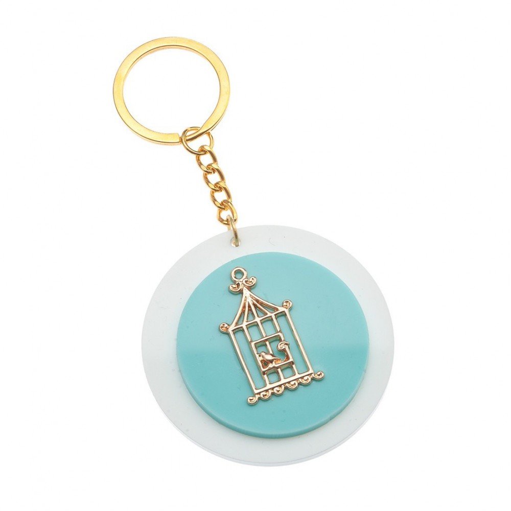 Μπρελόκ Plexiglass με μεταλλικό στοιχείο 