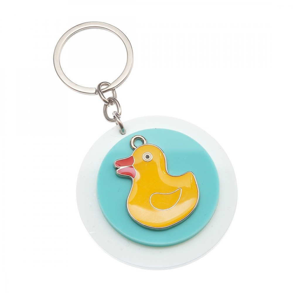 Μπρελόκ Plexiglass με μεταλλικό στοιχείο 