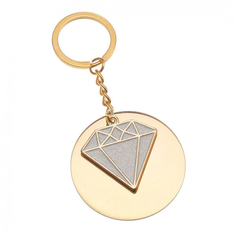 Μπρελόκ Plexiglass με μεταλλικό στοιχείο 