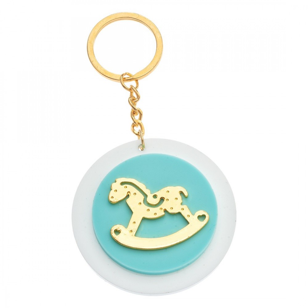 Μπρελόκ Plexiglass με μεταλλικό στοιχείο 