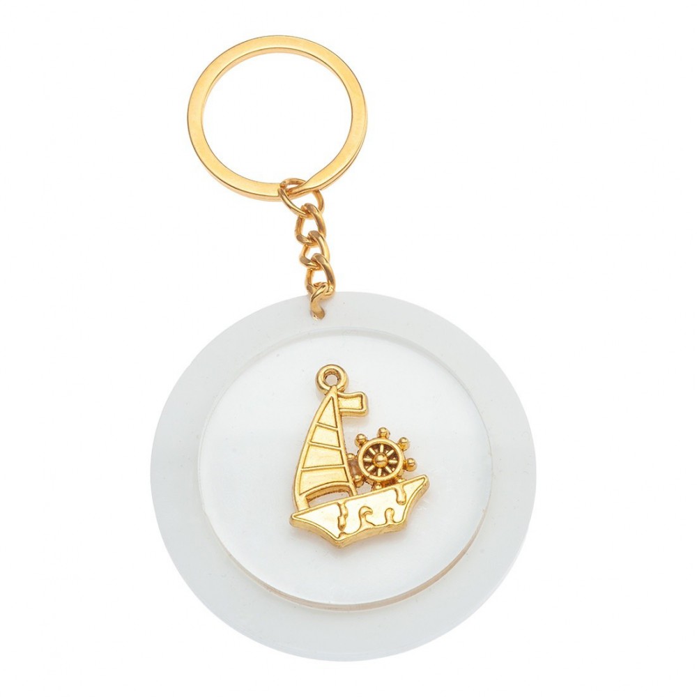 Μπρελόκ Plexiglass με μεταλλικό στοιχείο 