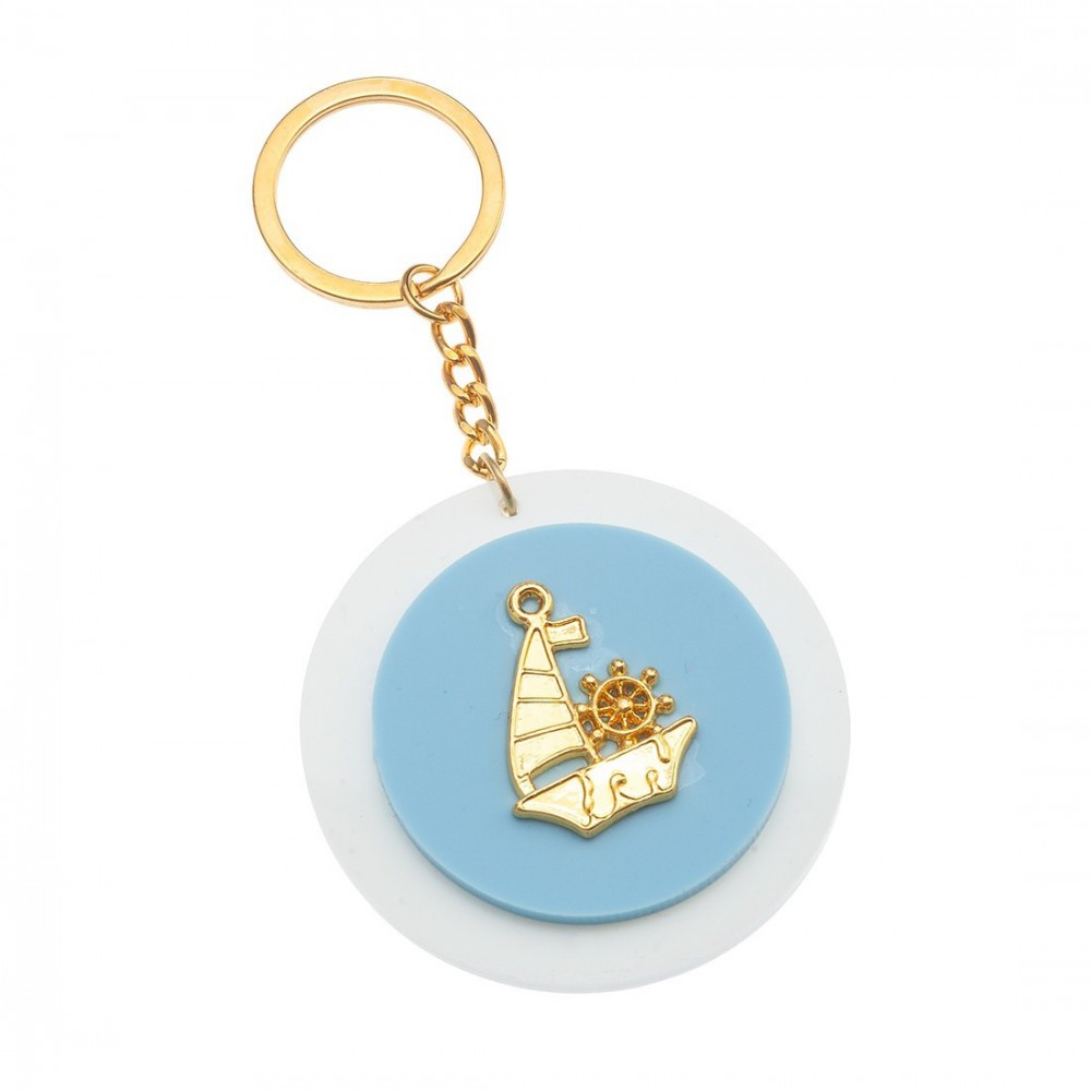 Μπρελόκ Plexiglass με μεταλλικό στοιχείο 