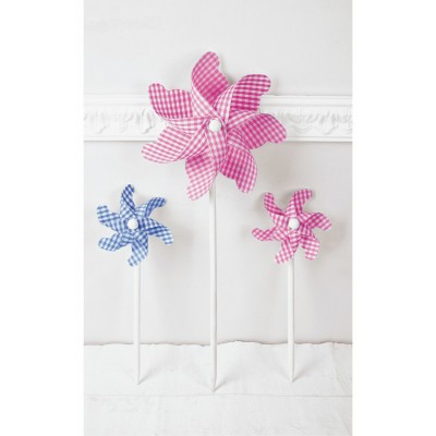 Μπομπονιέρα Ανεμόμυλος Ροζ