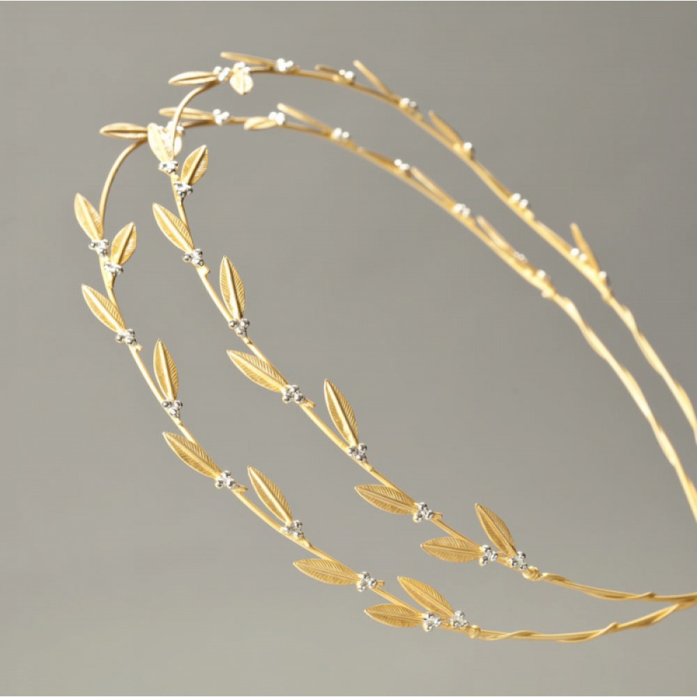  Στέφανα Γάμου Επίχρυσα Ελιά