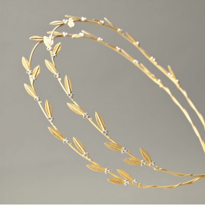  Στέφανα Γάμου Επίχρυσα Ελιά