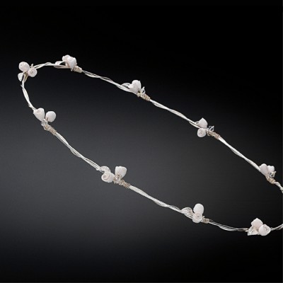 Στέφανα Γάμου Ασημένια Χειροποίητα από Πορσελάνη - Ασήμι