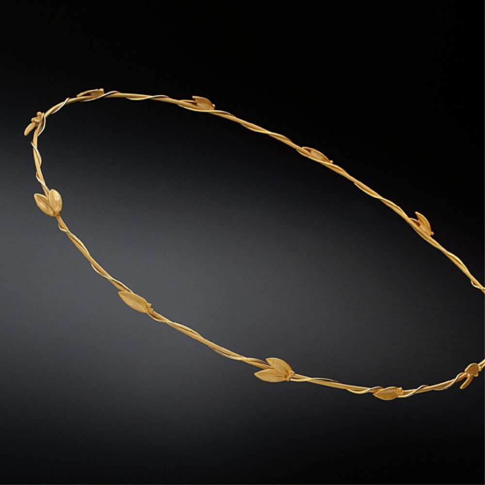 Στέφανα Γάμου Με Φύλλα Ελιάς Ασημένια  Ρήνη