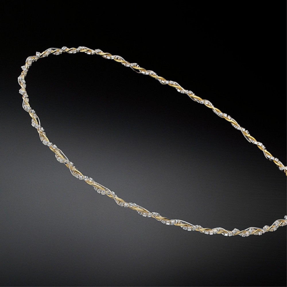 Στέφανα Γάμου Δίχρωμα Επάργυρα  Σαπφώ