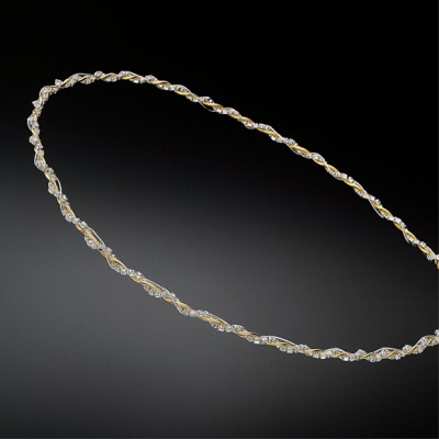 Στέφανα Γάμου Δίχρωμα Επάργυρα  Σαπφώ