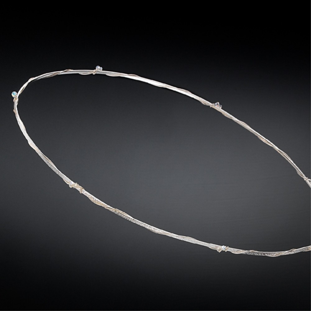 Στέφανα Γάμου Επάργυρα  με Swarovski Τελεστώ