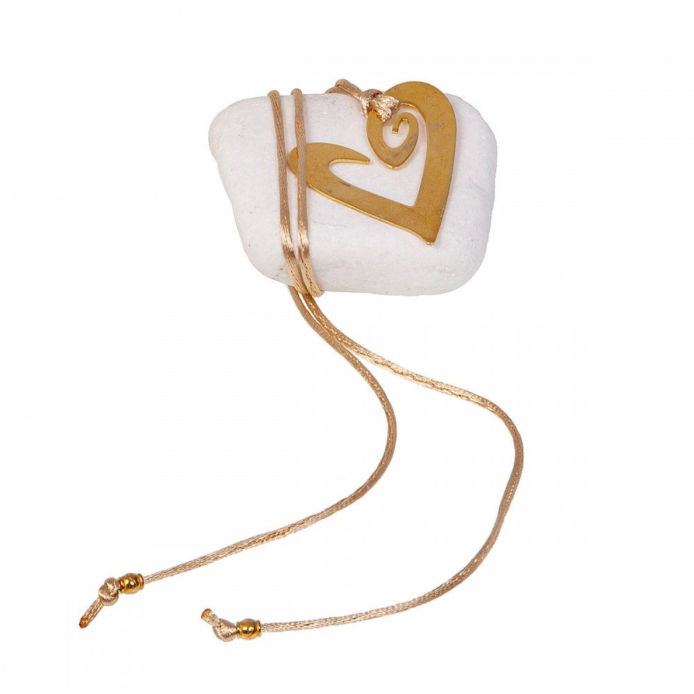 Μπομπονιέρα Καρδιά Μεταλλική σε Πέτρα